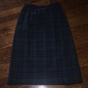 VINTAGE!! Pendleton midi wool skirt